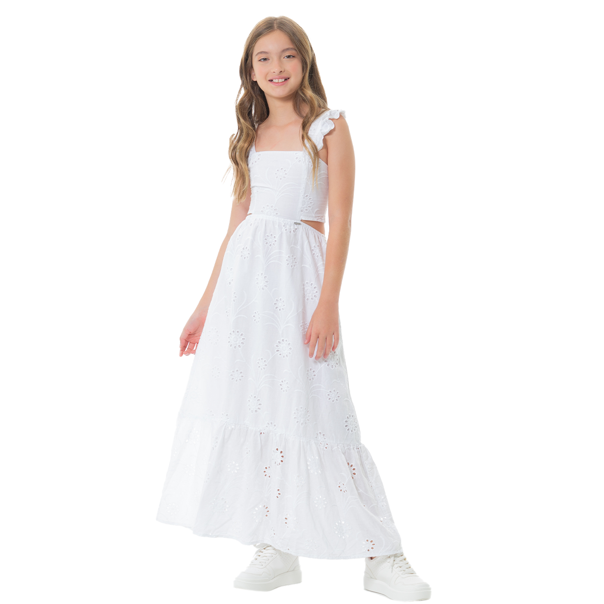 Vestidos largos en discount ojalillo