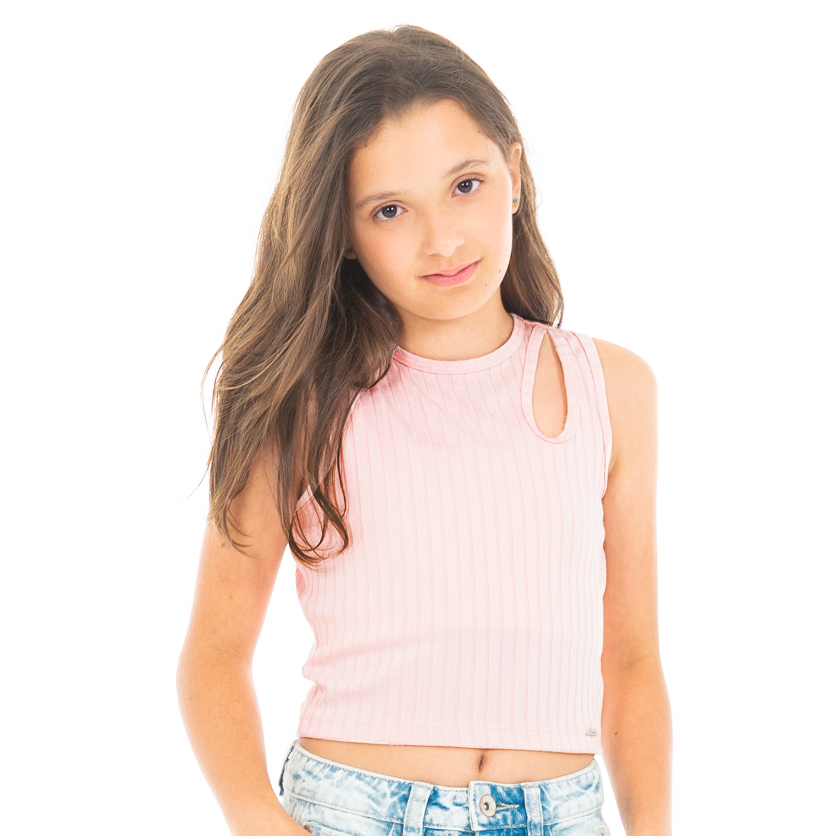 Crop top para niñas con de color rosado – Nauty