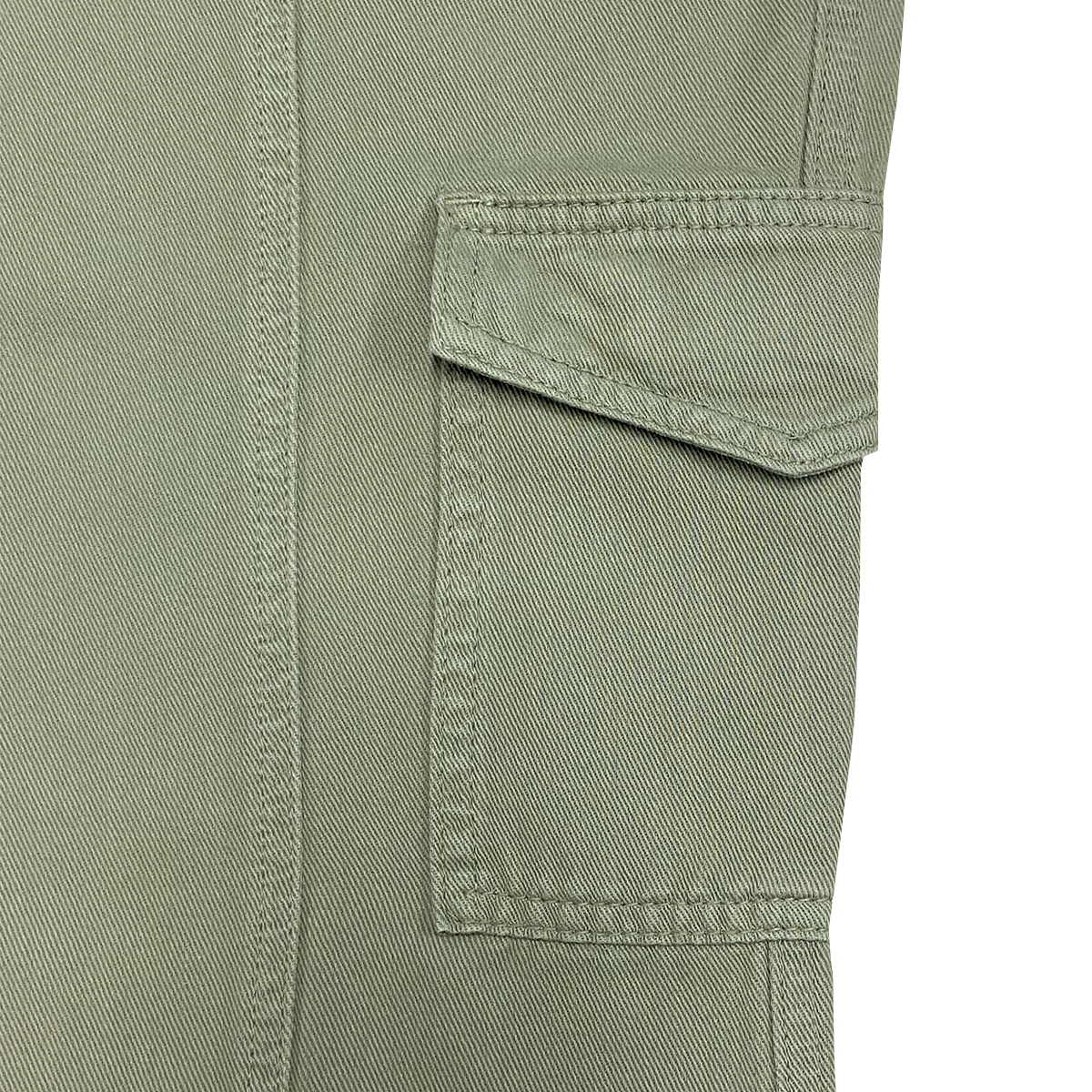 Jean cargo para niñas bota recta - Verde