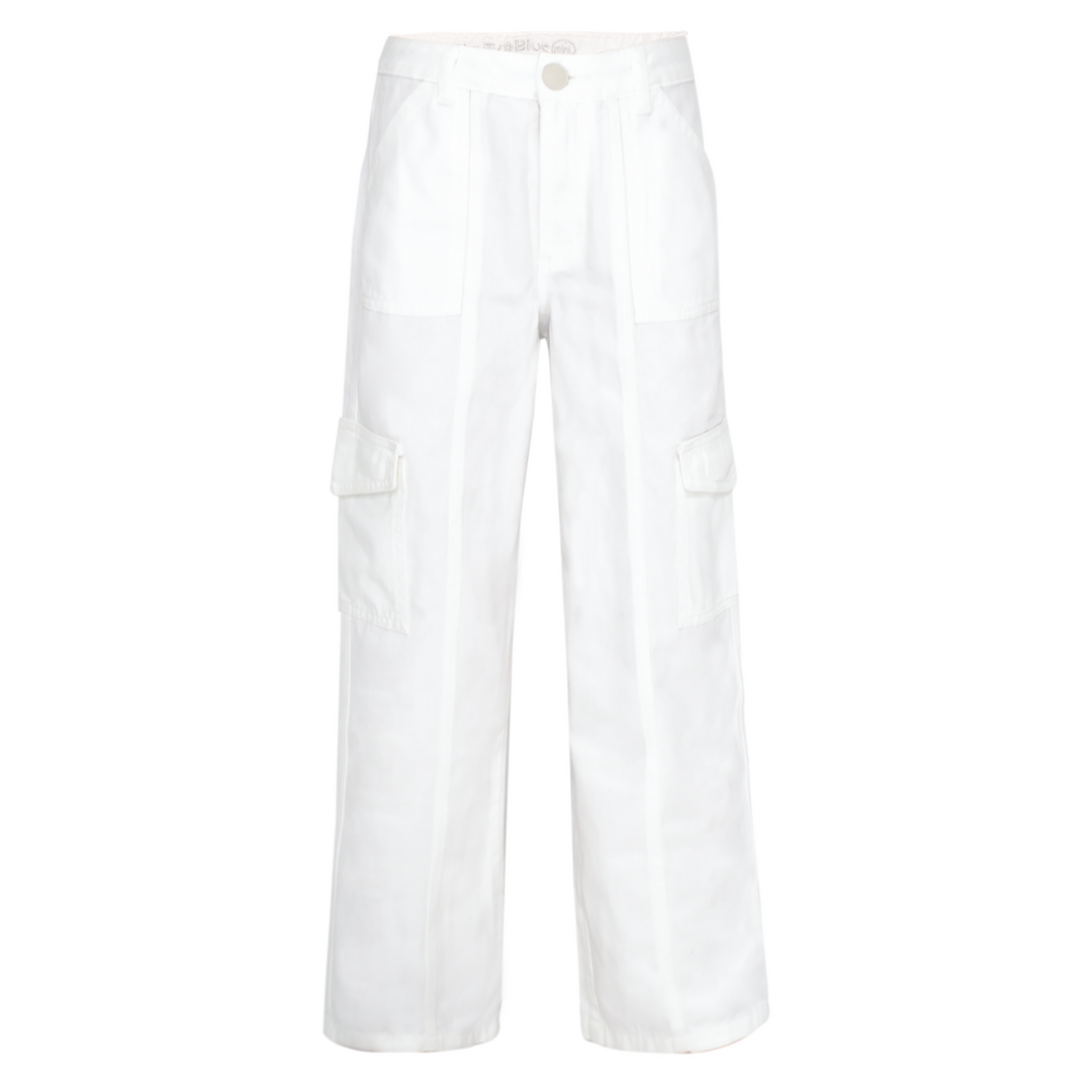 PANTALON CARGO PARA NIÑAS BLANCO
