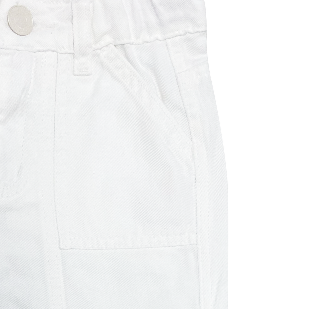 PANTALON CARGO PARA NIÑAS BLANCO