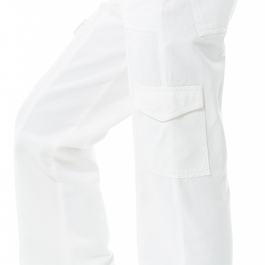 PANTALON CARGO PARA NIÑAS BLANCO