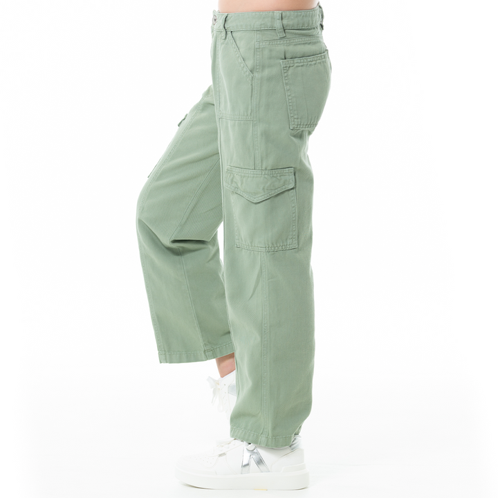 PANTALON CARGO PARA NIÑAS VERDE