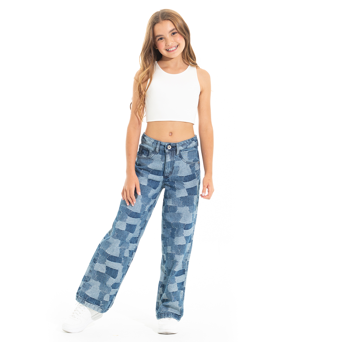 JEAN PARA NIÑAS BOTA RECTA