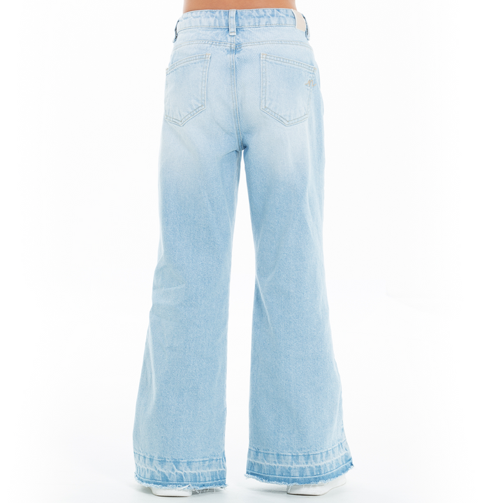 JEAN PARA NIÑAS CLASICO BOTA CAMPANA