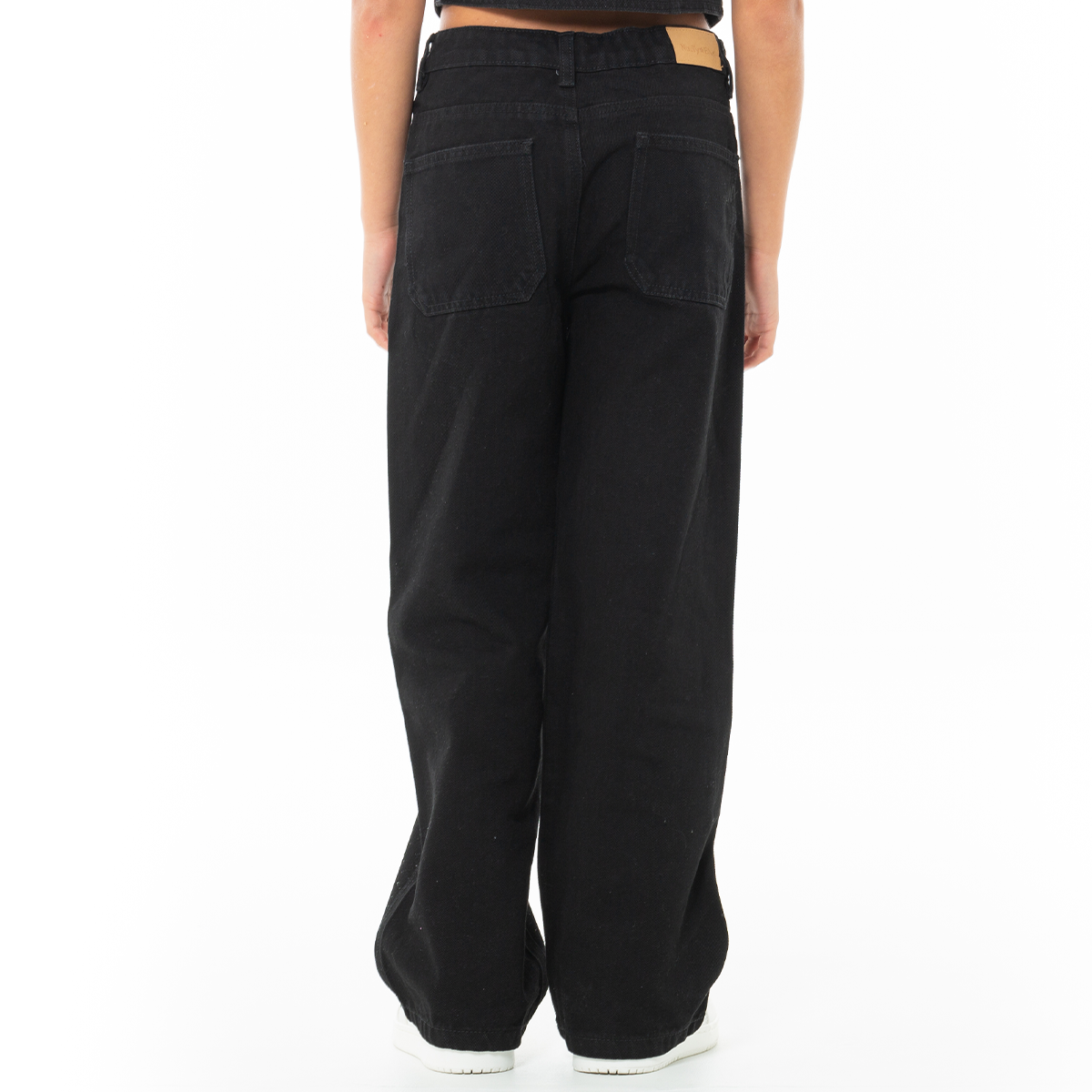 Jean para niñas bota recta - Negro