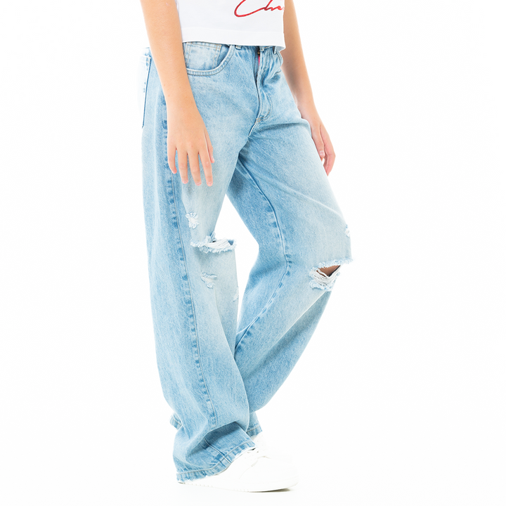 JEAN PARA NIÑAS BOTA RECTA