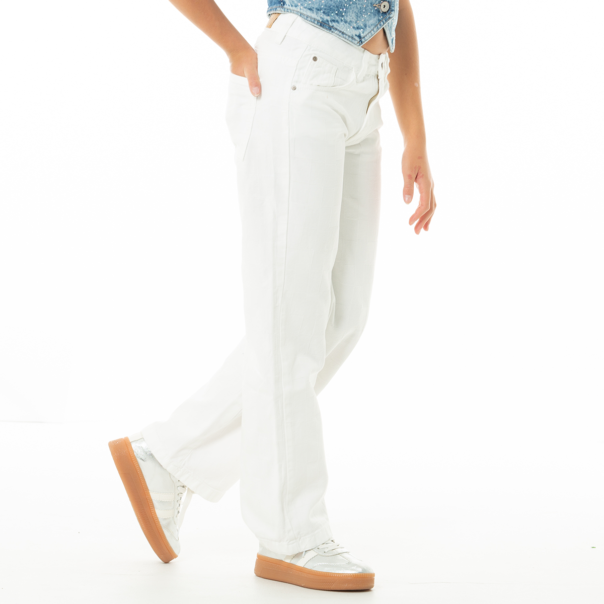 JEAN PARA NIÑAS BOTA RECTA