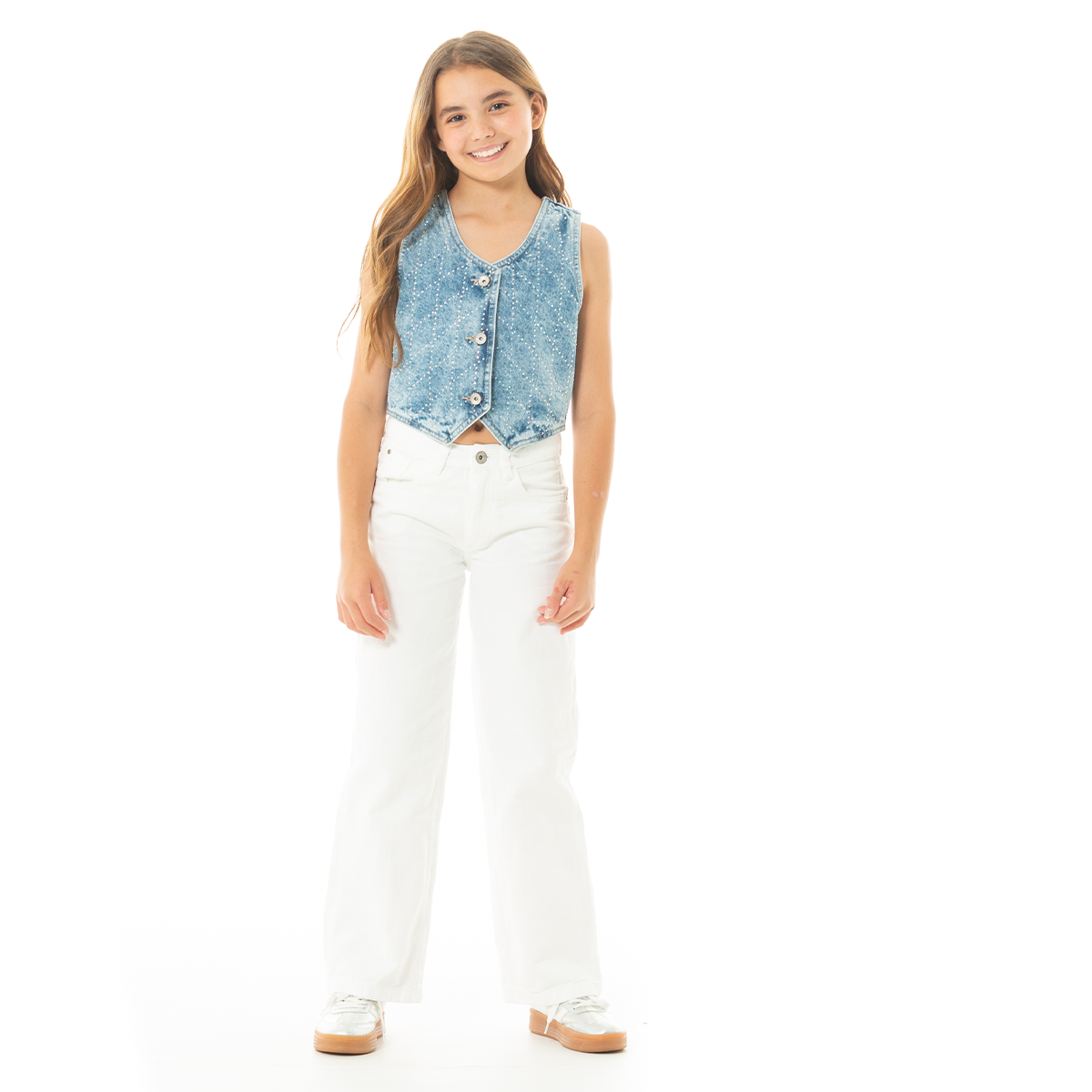 JEAN PARA NIÑAS BOTA RECTA
