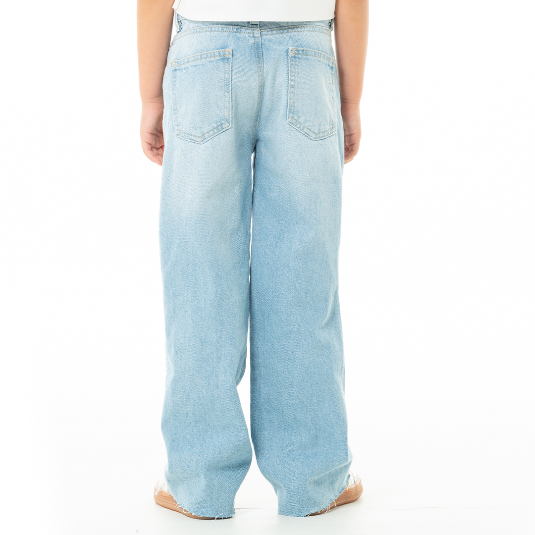 JEAN PARA NIÑAS CLASICO BOTA RECTA