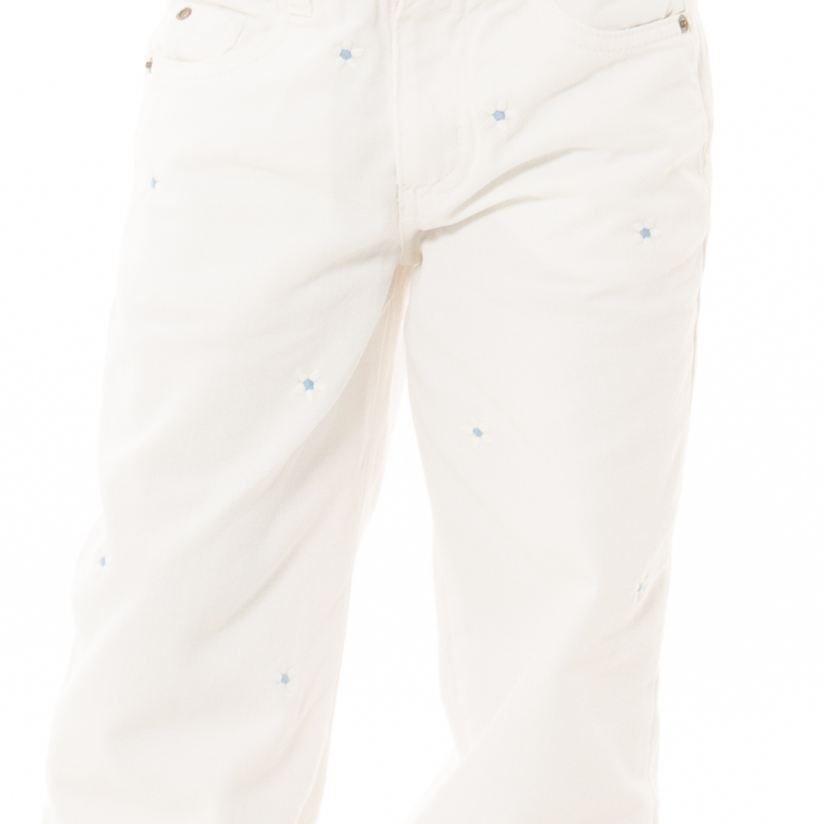 JEAN PARA NIÑAS CON DISEÑOS BORDADOS BOTA RECTA