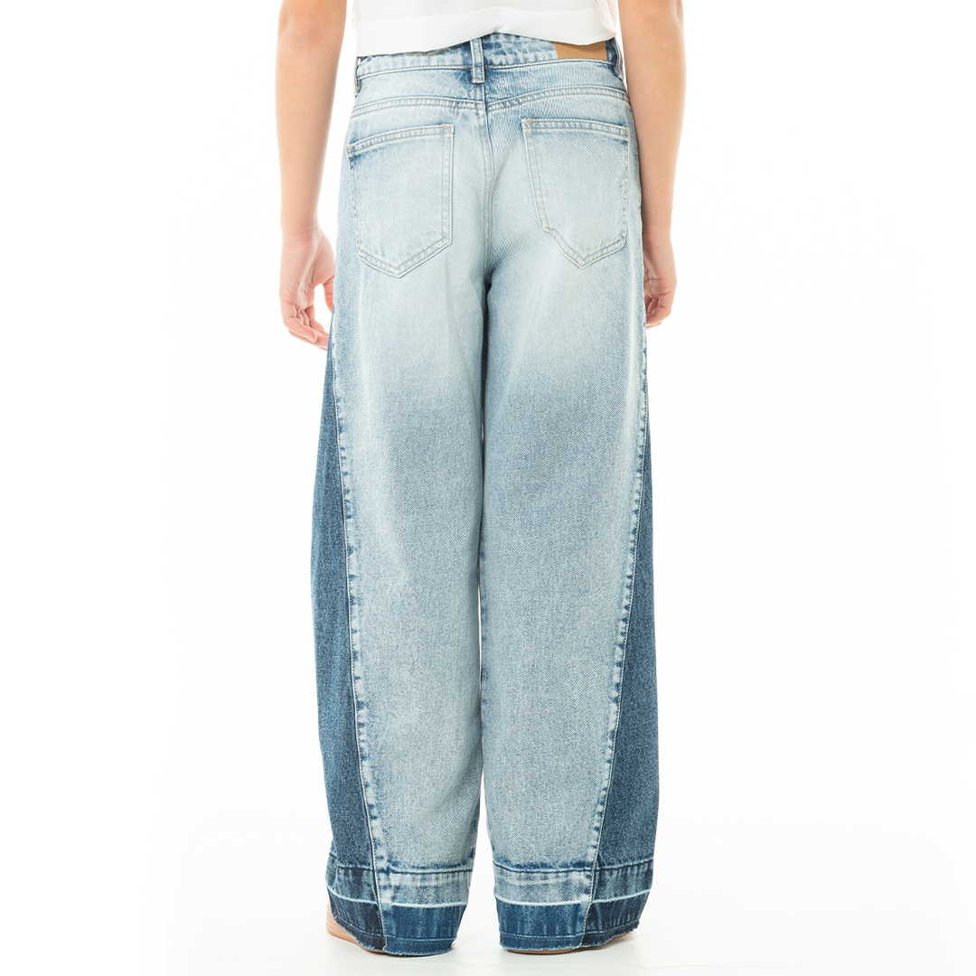 JEAN PARA NIÑAS CLASICO SIN RUEDO