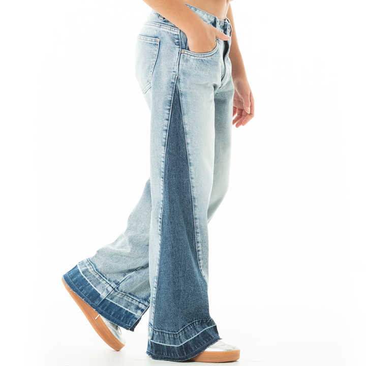 JEAN PARA NIÑAS CLASICO SIN RUEDO