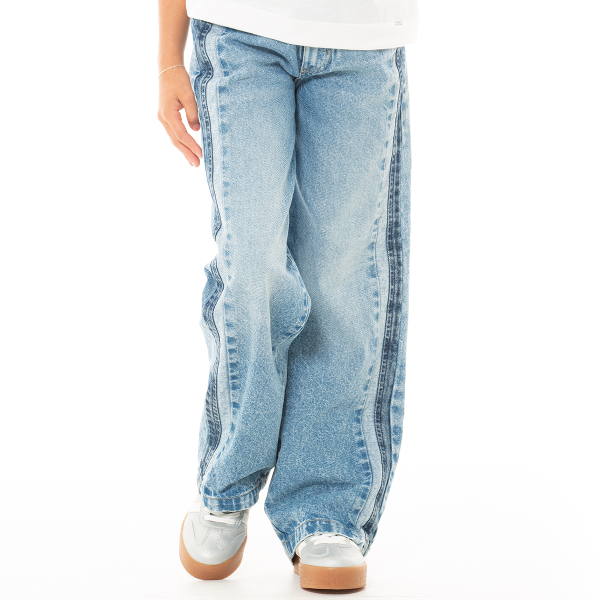 Jean para niñas bota recta - Azul