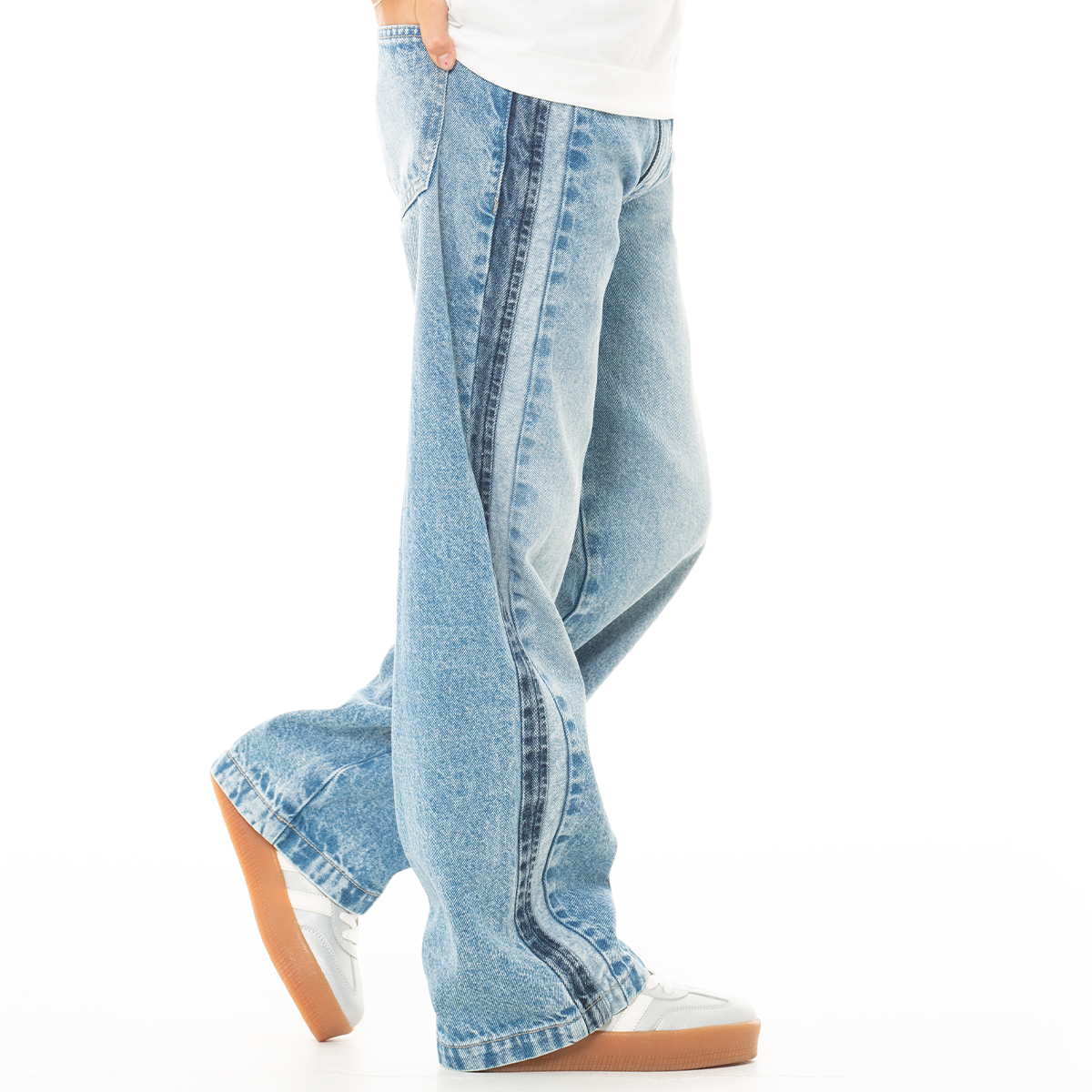 Jean para niñas bota recta - Azul
