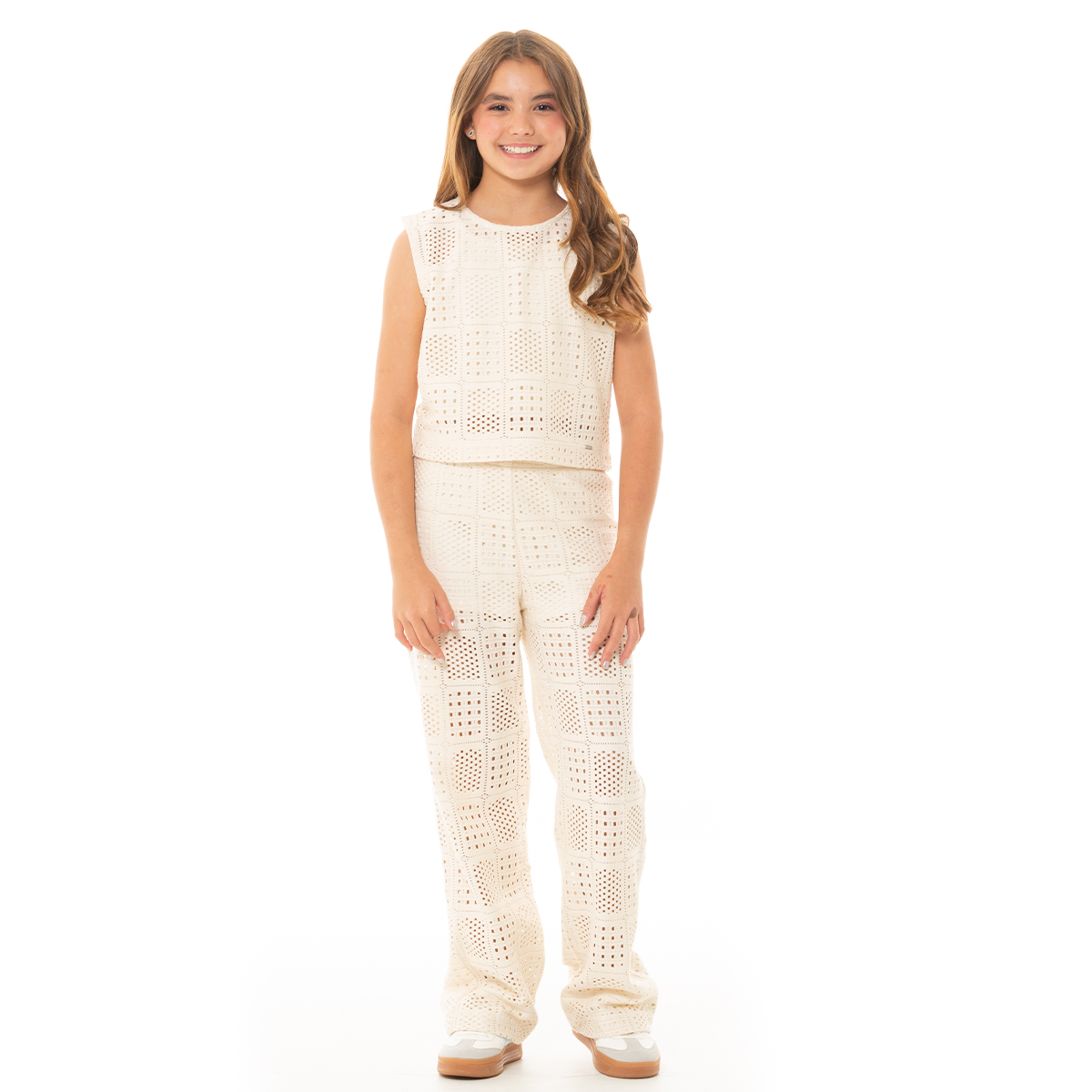 PANTALON PARA NIÑAS TEJIDO BOTA RECTA