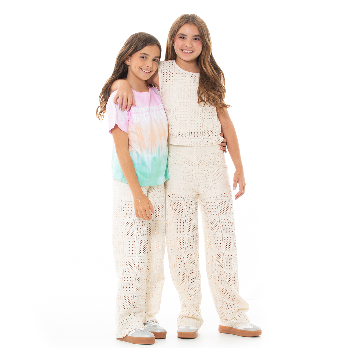PANTALON PARA NIÑAS TEJIDO BOTA RECTA