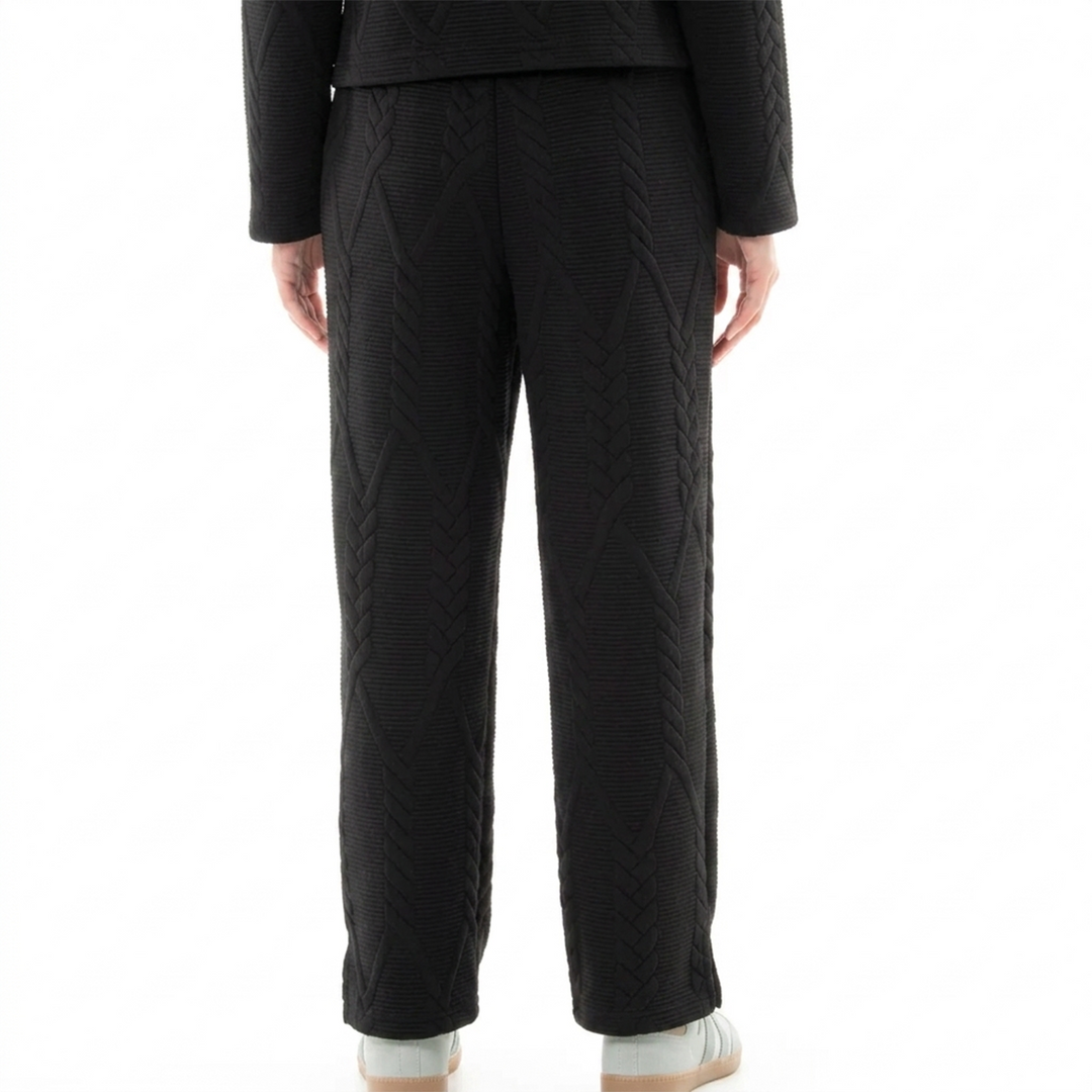 JOGGER PARA NIÑA CON TEXTURA GEOMÉTRICA