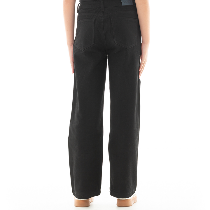 JEAN PARA NIÑAS CON DISEÑO EN PIEDRERIA - COLOR NEGRO