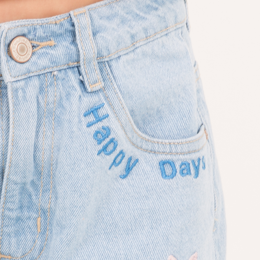 JEAN BORDADO PARA NIÑAS