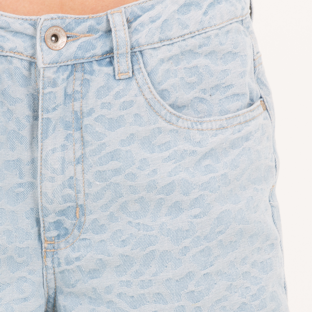 JEAN JACQUARD PARA NIÑAS – AZUL CLARO