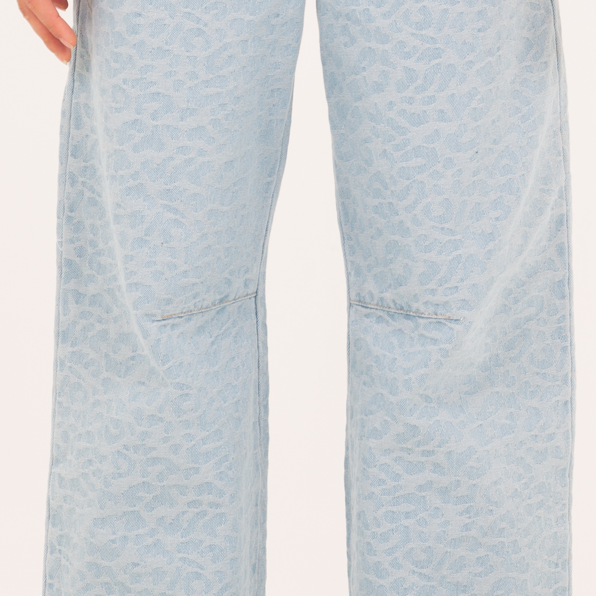 JEAN JACQUARD PARA NIÑAS – AZUL CLARO