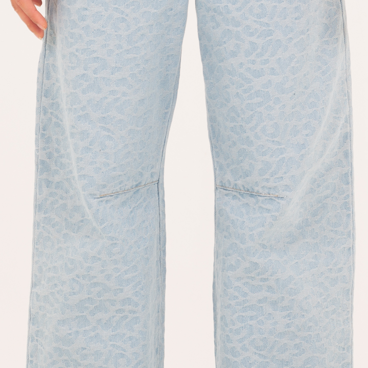 JEAN JACQUARD PARA NIÑAS – AZUL CLARO
