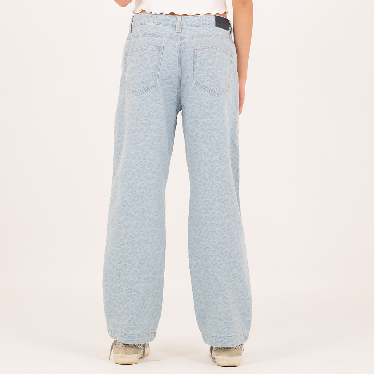JEAN JACQUARD PARA NIÑAS – AZUL CLARO