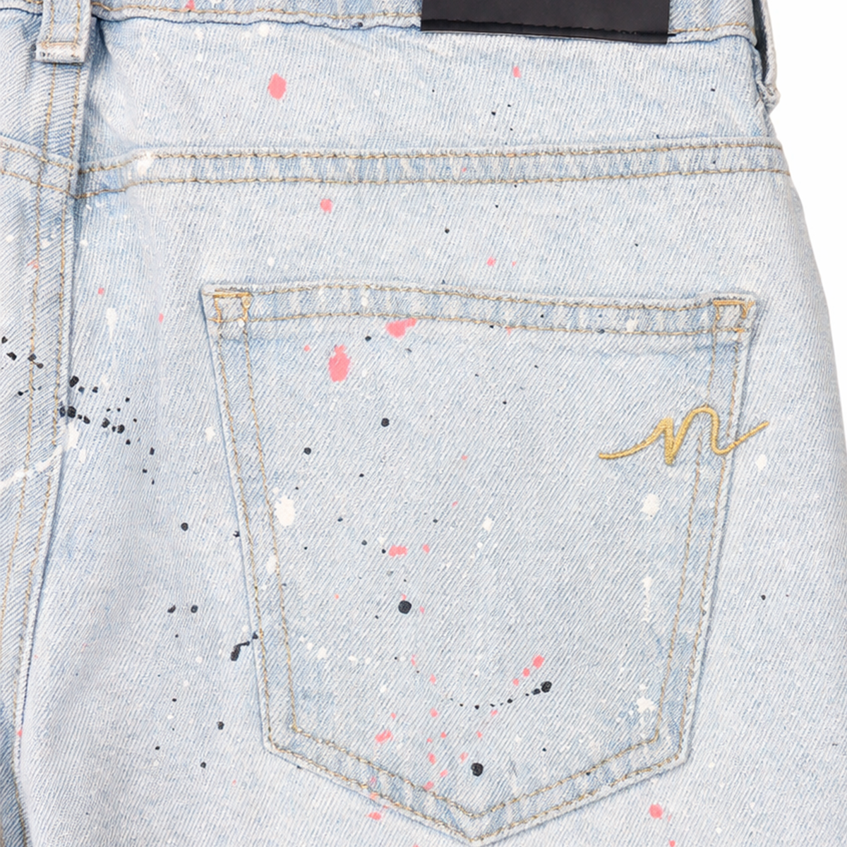 Jean para niñas con detalles en pintura