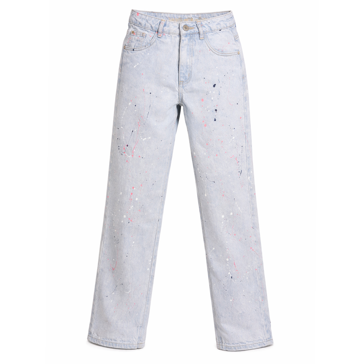 Jean para niñas con detalles en pintura