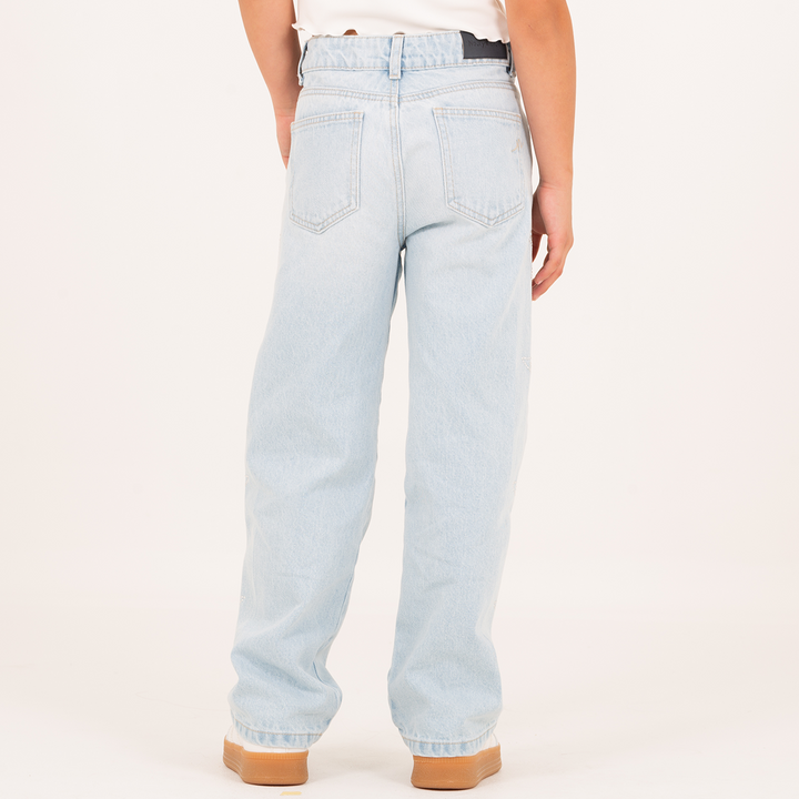 JEAN PARA NIÑA CON ESTRELLA EN PIEDRAS (RHINESTONES)