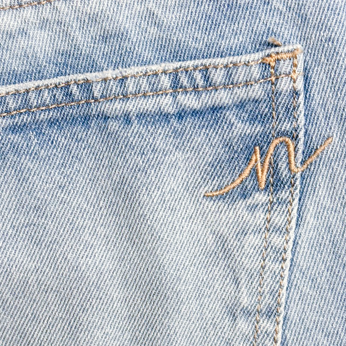 Jean para niña wide leg con rotos - Azul claro