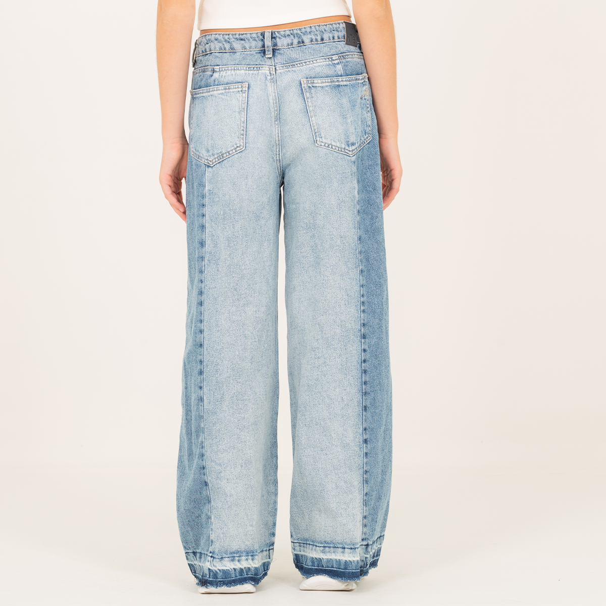Jean para niñas wide leg- Azul