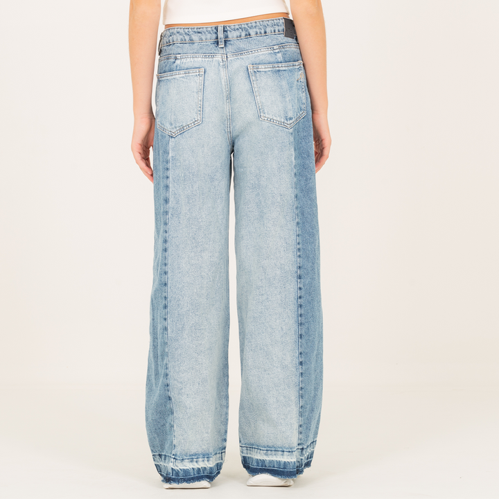 JEAN PARA NIÑAS WIDE LEG - AZUL