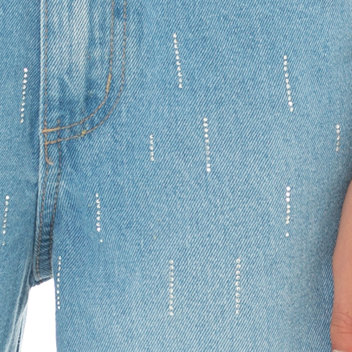 Jean para niñas con detalles brillantes