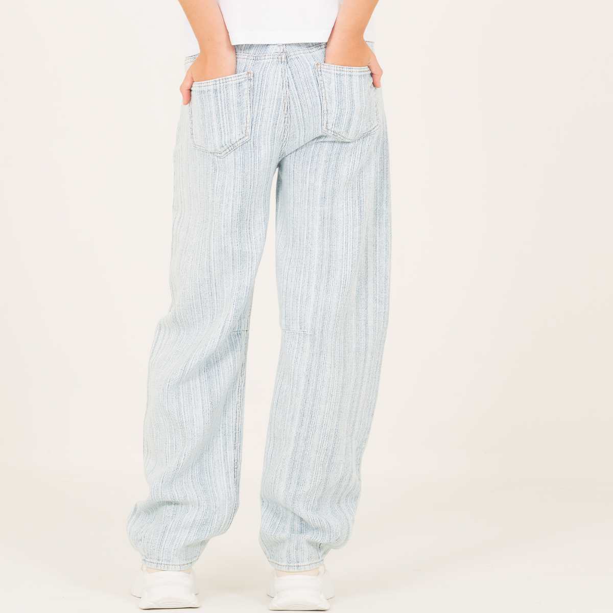 Jean para niñas wide leg- Azul claro