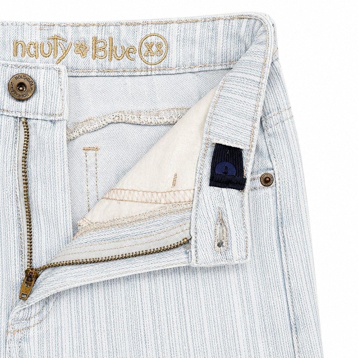Jean para niñas wide leg- Azul claro