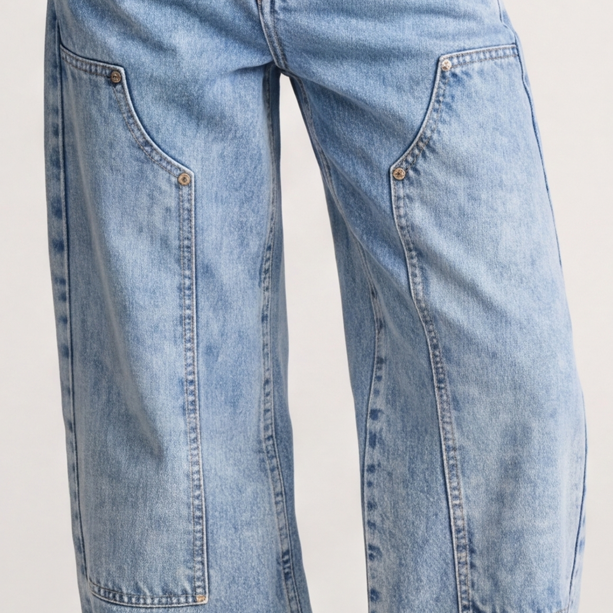 Jean para niñas wide leg- Azul