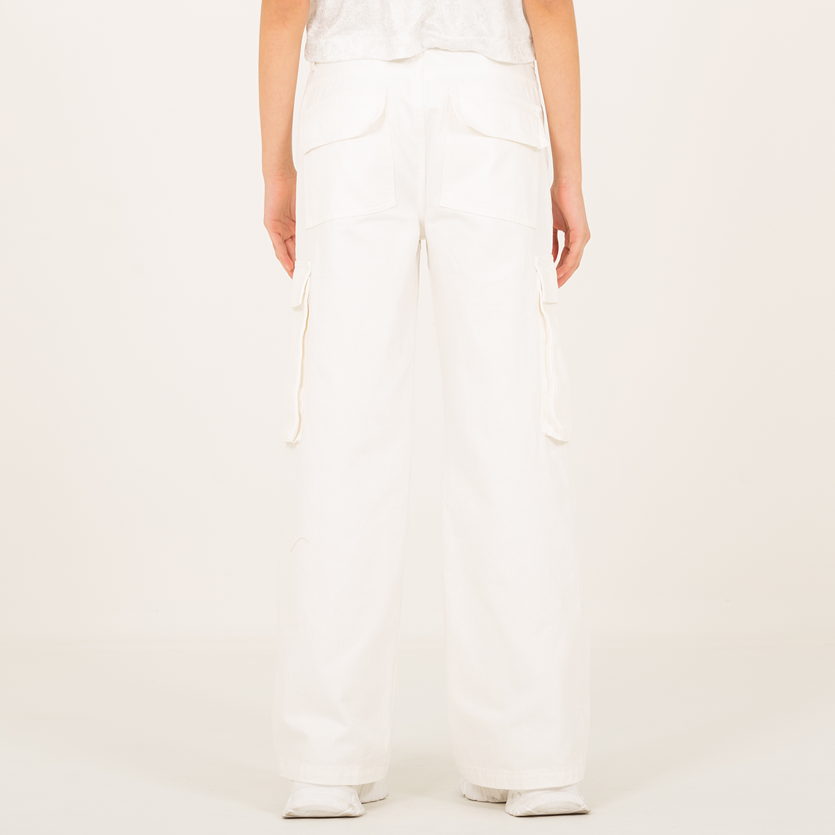 Jean cargo para niñas - Beige