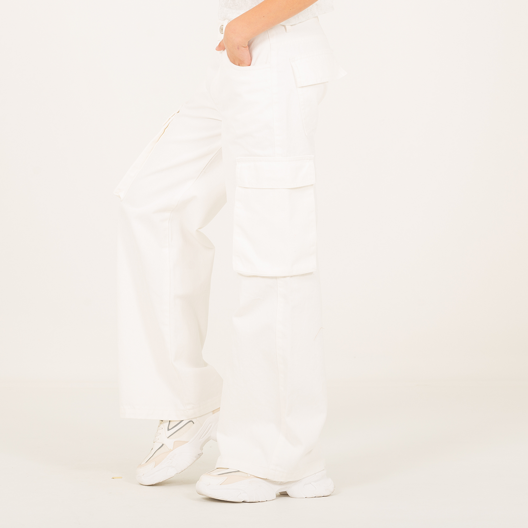 JEAN CARGO PARA NIÑAS - BEIGE