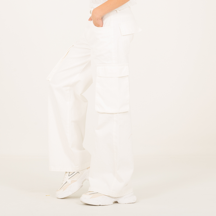 JEAN CARGO PARA NIÑAS - BEIGE