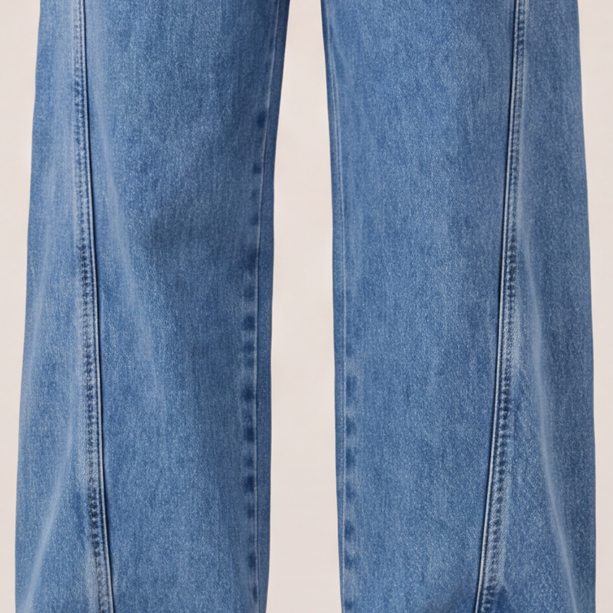 Jean para niñas bota recta con cinturón en denim - Azul