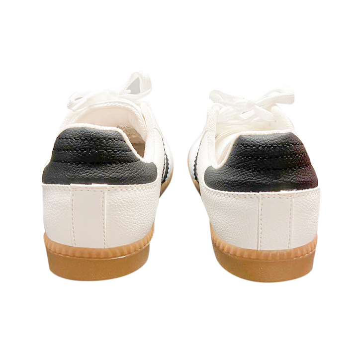 TENIS PARA NIÑAS COLOR BLANCO CON NEGRO