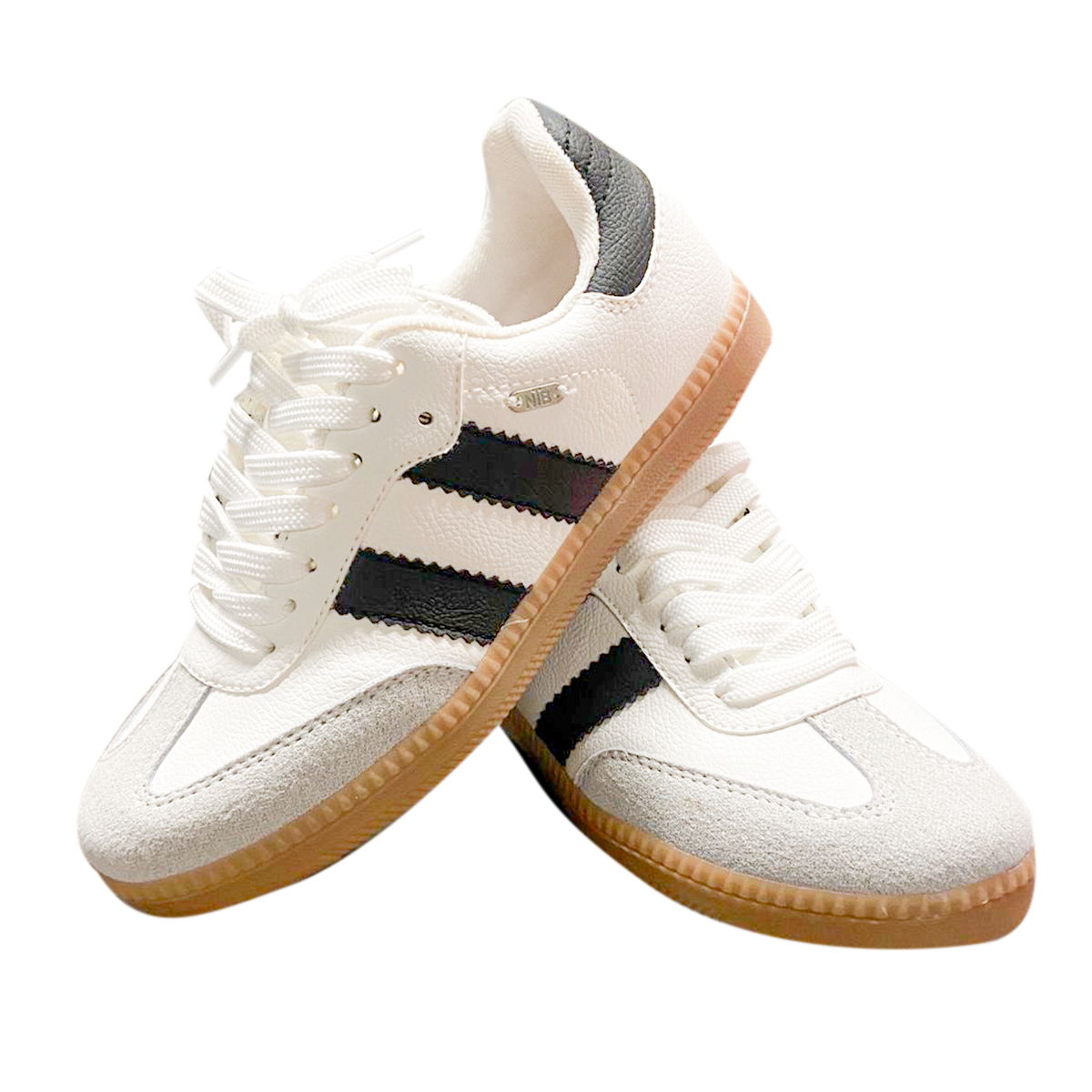 TENIS PARA NIÑAS COLOR BLANCO CON NEGRO