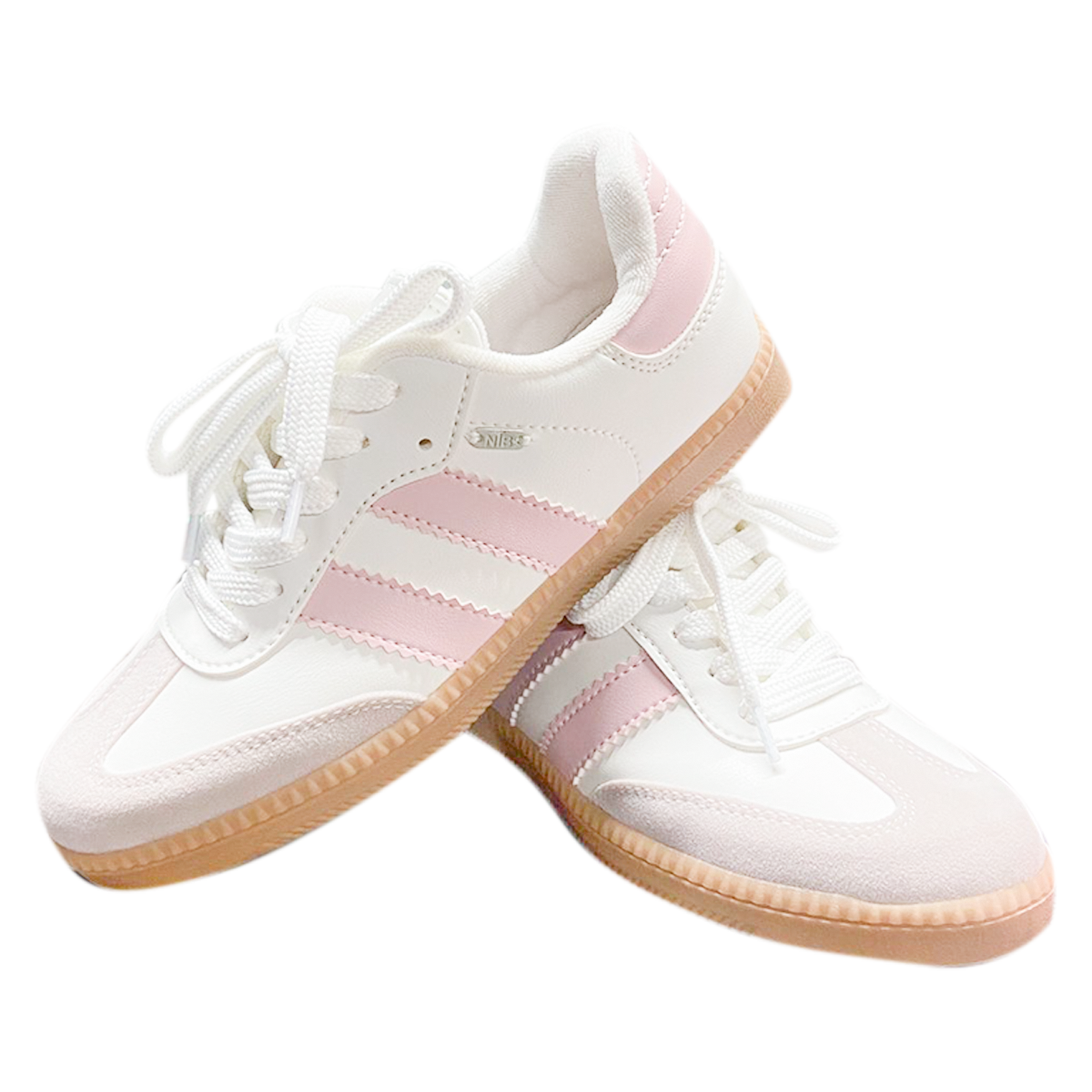 TENIS PARA NIÑAS BLANCOS CON ROSA