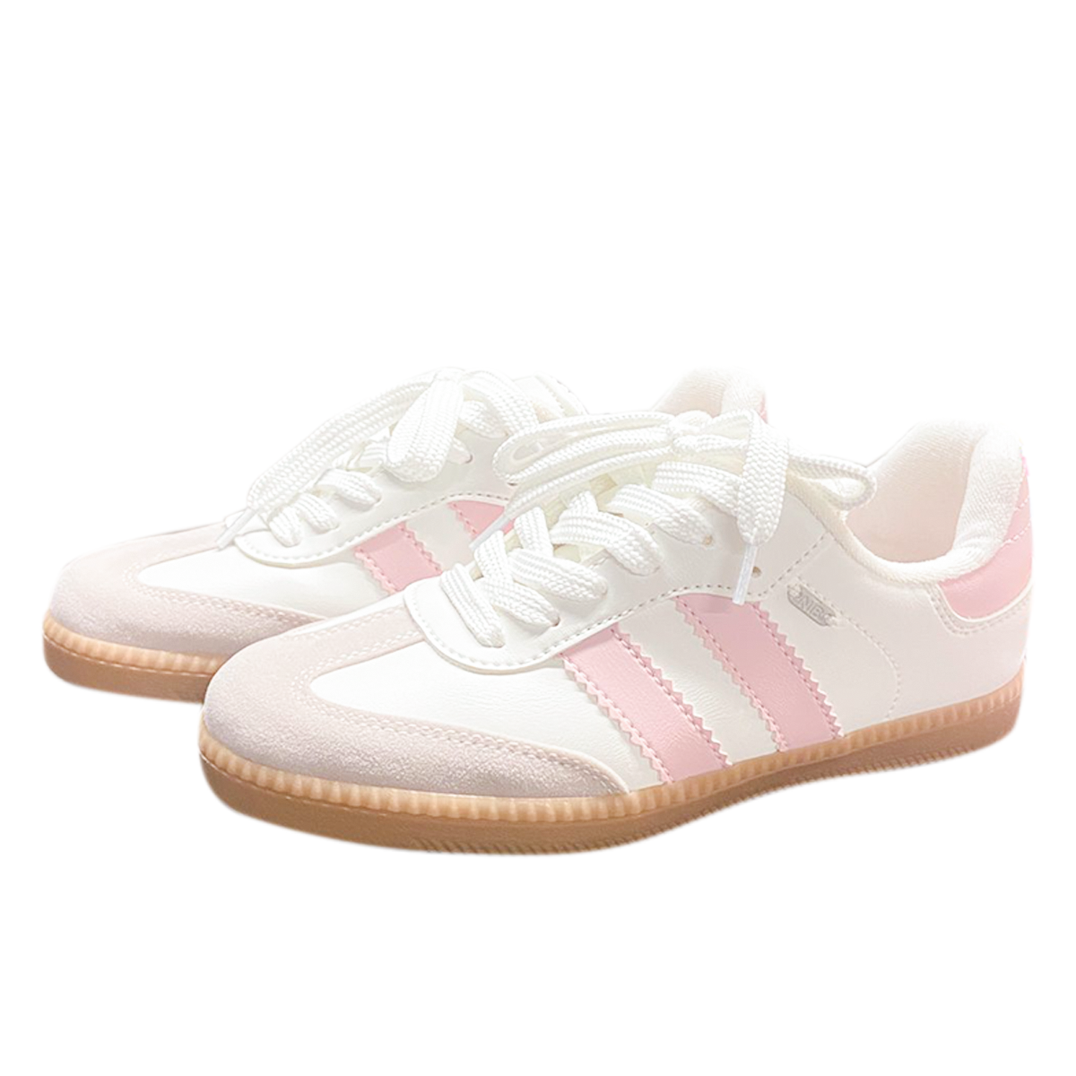 TENIS PARA NIÑAS BLANCOS CON ROSA