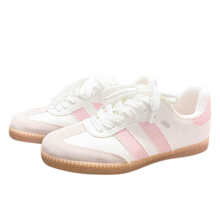 TENIS PARA NIÑAS BLANCOS CON ROSA
