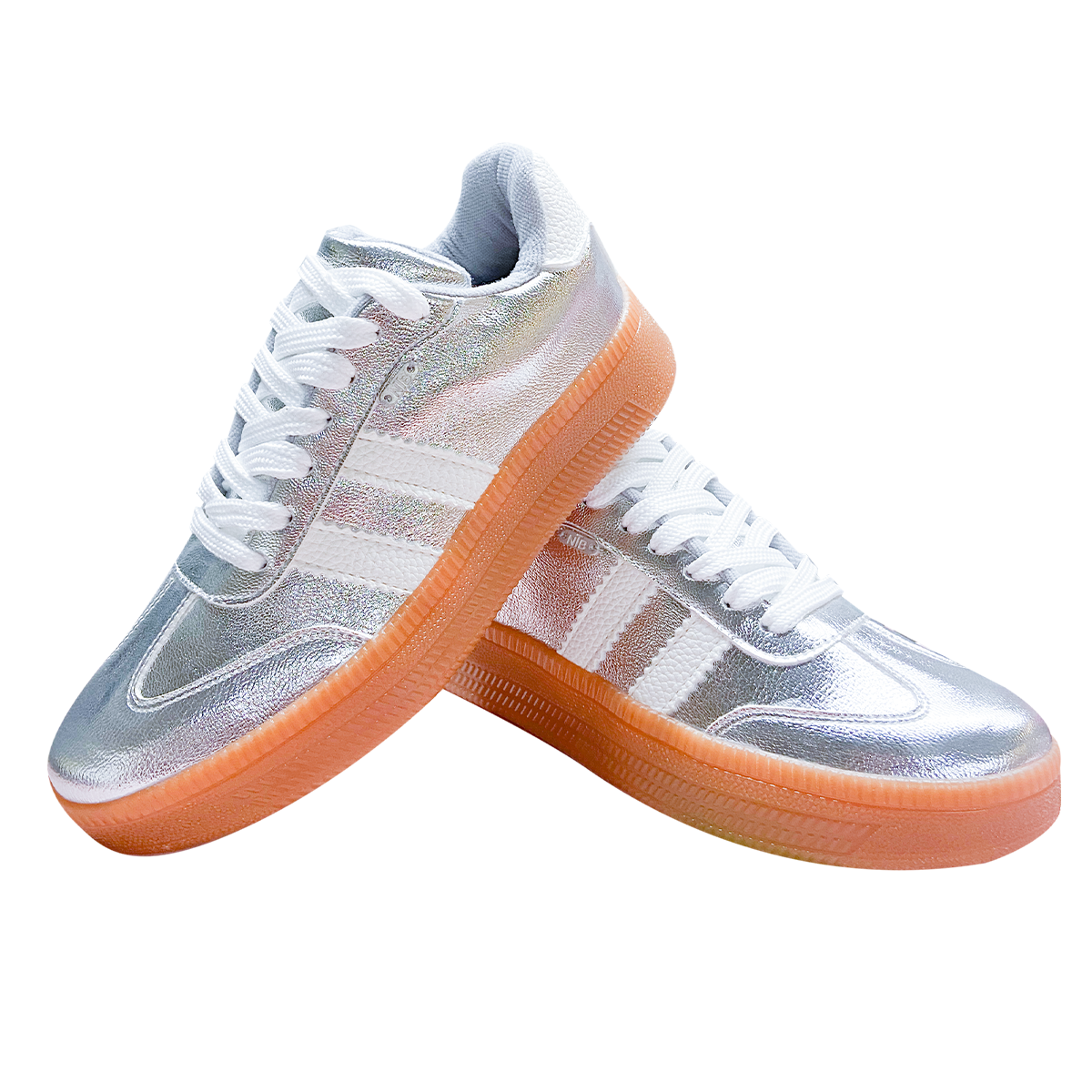 TENIS PARA NIÑAS PLATEADOS