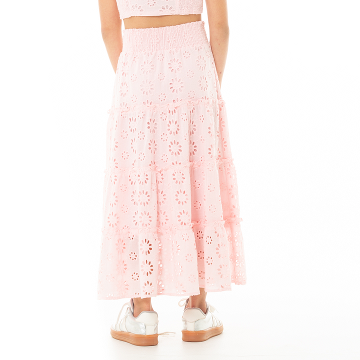 FALDA PARA NIÑAS LARGA EN OJALILLO