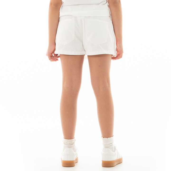 FALDA SHORT PARA NIÑAS - DRILL TEÑIDO